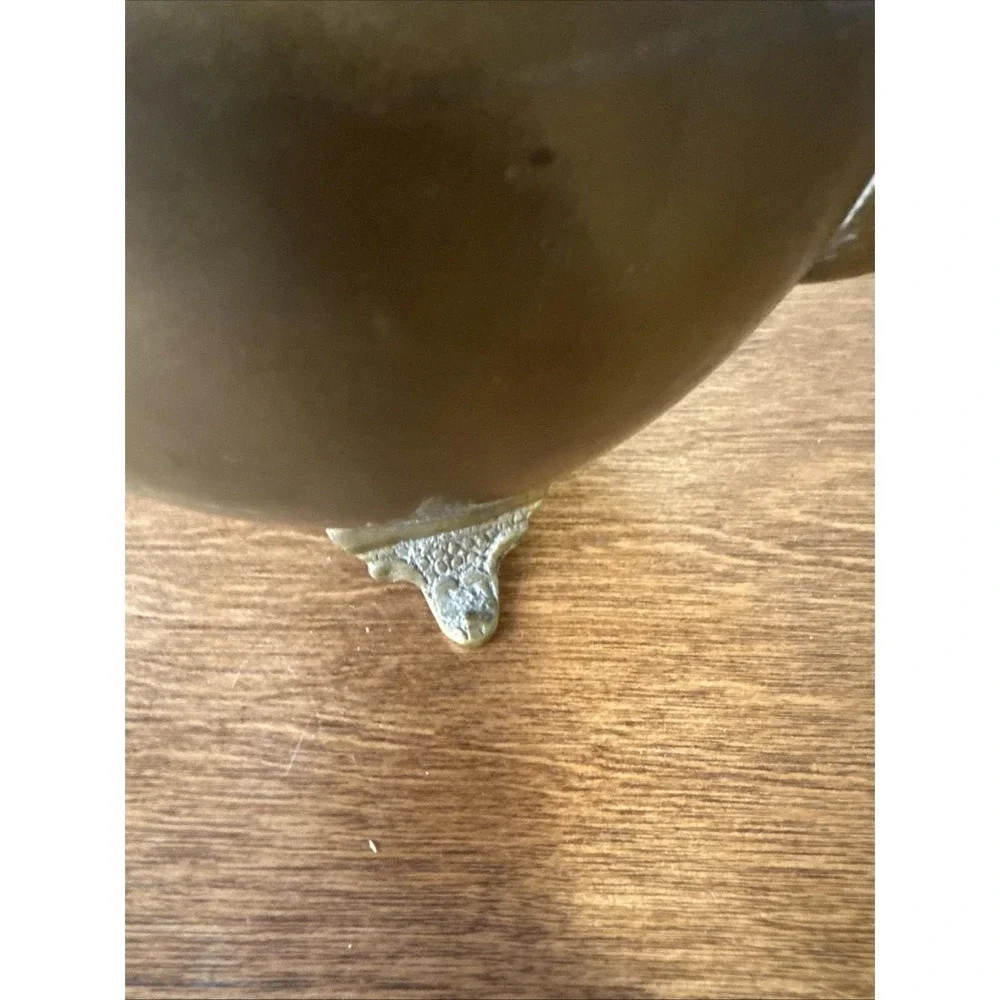 Vintage Cespedes Brass Kettle With Decorative Feet Cooper Wick Chile